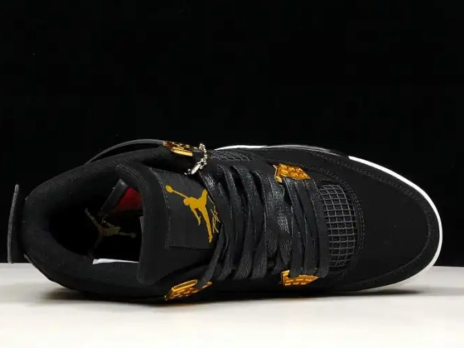 Rep Husky Metallic Air Jordan Royalty Black Gold-White 4 308497-032 0531